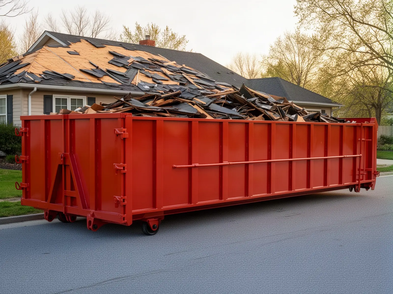Roll-off dumpster from Joel's Kensington Dumpster Rental in Kensington, MD
